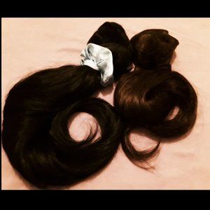 🌸24" Pro dyed NEW weft hair extensions 2b over #4 choc brown loose wave 200G💖